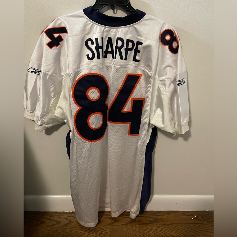Shannon Sharpe authentic Denver Broncos NFL jersey from ‘03 last season size 56